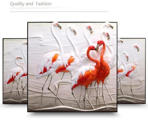 phù điêu chim hông hạc