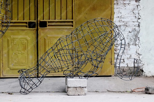 Mô hình sắt mèo trồng cây